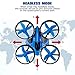 Hobbylane Mini Drone for Kids, Headless Mode Nano Drone 2.4Ghz 6-Axis Gyro with 3D Flips and LED Lights RC Quadcopter, Small Pocket Drone Gifts for Adults & Beginners (Blue)