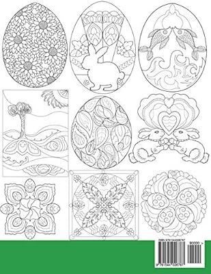 Amazon Com Easter Coloring Book 30 Simple Designs For Adults In Large Print Easy Coloring For Seniors And Beginners Large Pictures Of Easter Eggs And Flowers Mandalas Beginner Coloring Books For Adults