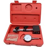 KHCRAFT-Professional-Dial-Indicator-Magnetic-Base-Dial-Indicator-0-1x0001-Steel-Hardened-Magnetic-Base-130lb-Fine-Adjusted-Indicator-Points-Set-22-Piece-in-Blow-Mould-Case