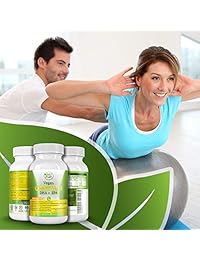Potente suplemento vegano con Omega 3 y ácidos grasos esenciales, vitamina E, DHA y EPA, algas...