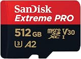SanDisk 512GB Extreme PRO microSDXC Card RescuePro Deluxe A2 U3 V30
