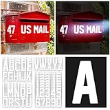 Seloom 148 PCS Reflective Mailbox Numbers and