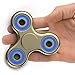 Zekpro The Anti-Anxiety 360 Spinner Helps Focusing Fidget Toy [3D Figit] Tri-Spinner EDC Focus Toy for Kids & Adults - Best Stress Reducer Relieves ADHD Anxiety Boredom Metal Bearing (Gold)