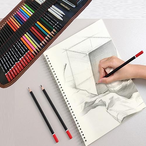 Drawing Pencils, 36pcs Art Supplies Sketching Pencils Set with Graphite Pencils Dual Ended Color Pencil Charcoal Pencils for Artists Adults Kids Beginners