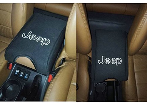 Ecowlboy-Neoprene-Center-Console-Armrest-Pad-Cover-with-Logo-for-Jeep-Wrangler-Jk-JKU-Sahara-Sport-Rubicon-Unl