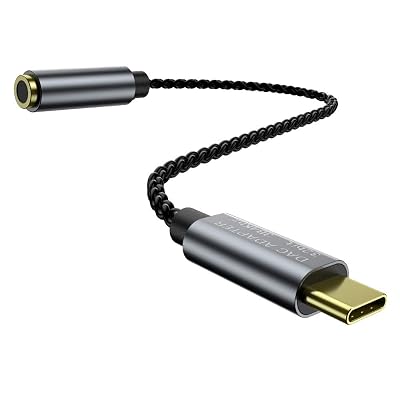 Adaptateur Prise Casque USB-C Vers 3,5mm Avec DAC - 3 Pièces - Son Haute Résolution 24bit/96kHz