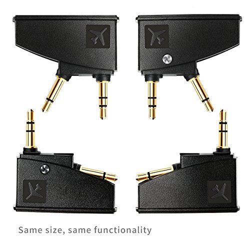 Tranesca Replacement Airplane Headphone Adapter Compatible with Bose