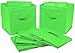 Greenco Foldable Storage Cubes, 6 pcs (Green) | Closet Organizer Storage Basket/Box/Bin/Shelf | Cube Storage Organizer | Collapsible Storage Bins Boxes | Non-woven Cloth Fabric Bin Drawers/Baskets