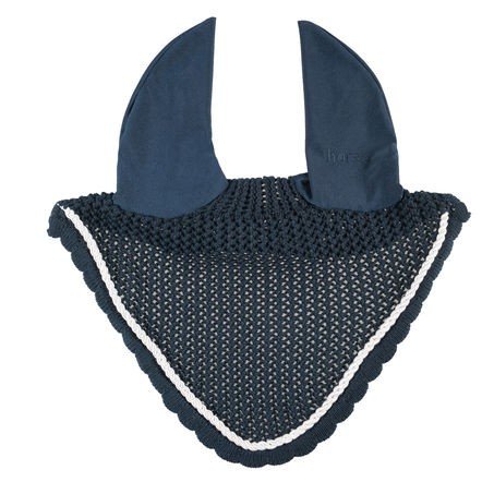 Horze River Ear net - Peacoat Dark Blue/White - Horse