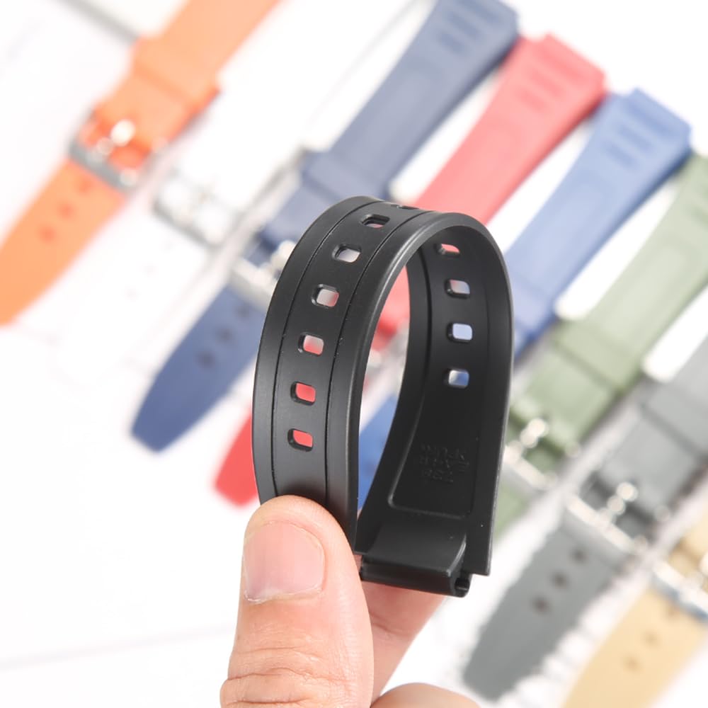 Rubber Watch Band Compatible with Casio W800HG W-800H Series Watch Replacement Resin Strap