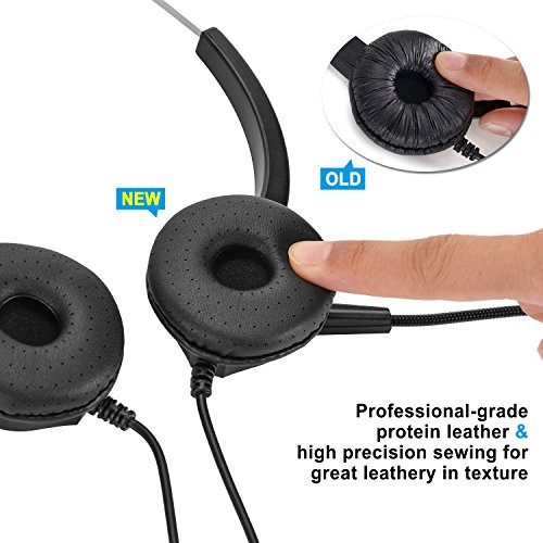 AGPtek-Hands-free-Call-Center-Noise-Cancellation-Corded-Monaural-Headset-Telephone-Portable-Wireless-Karaoke-Microphone