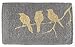 Fab Habitat Extra Thick Doormat - Handwoven, Durable - Natural Coir - Entryway, Front Door, Porch, Patio - Birds on Branch Gray (18