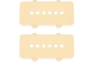 LT Easiyl 2pcs 51.3mm Pickup Covers Compatible with Fender Jazzmaster Guitars Cream Yellow