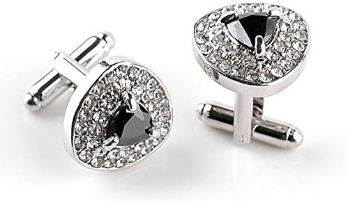 Lovinda Fashion Exquisite Cufflinks Zircon Shirt Studs Fancy design for men gift of 1 pair