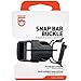 GEAR AID Snap Bar Buckle, Replace Broken or Missing Buckles on Gear Including Clothing, Backpacks and Dry Bags, Black, 1”