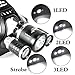LIGHTESS Boruit LED Headlamp Rechargeable Waterproof Head Flashlight Lamp with 3 XM-L T6