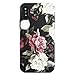 iPhone X Case/iPhone Xs Case,GOLINK Floral Series Slim-Fit Ultra-Thin Anti-Scratch Shock Proof Dust Proof Anti-Finger Print TPU Gel Case for iPhone X/iPhone Xs - Red White Rose