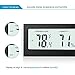 Indoor Digital Hygrometer Thermometer, Humidity Monitor with Temperature Gauge Humidity Meter, Big LCD Screen Multifunctional Hygrometer for Kids Home, Car, Office, Etc. (Mini)