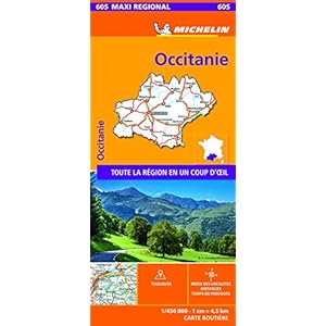OCCITANIE, France – Michelin Maxi Regional Map 605