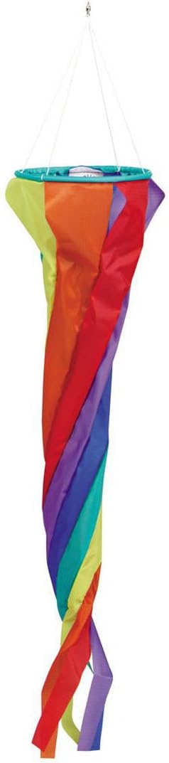 HQWindspiration Windsock Turbine, Rainbow, 24"