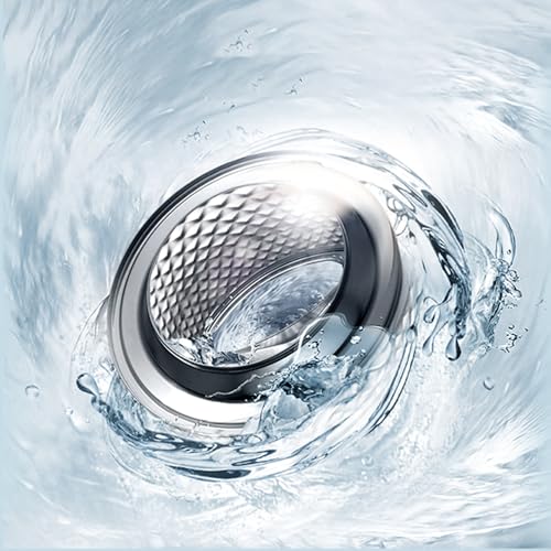 Midea 12KG Front Load Smart Washing Machine with Lunar Dial, 1400 RPM, 14 Programs, Fully Automatic Washer, Digital LED Display, BLDC Inverter, Steam Care, Wi-Fi Connectivity, Titanium MF200W120WBTGCC