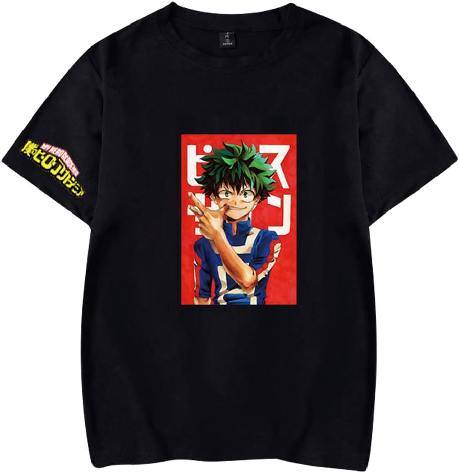 Men?s My Hero Academiamy Shits Hero Academia Anime Short Sleeve T-Shirt My Hero Adult Tees