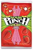 Sour Punch Straws, Strawberry Fruit Flavor, Soft & Chewy Candies, 4.5oz Bag (12 Pack)
