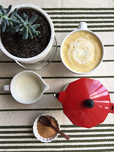 image for IMUSA USA B120-42T Aluminum Stovetop Coffeemaker 3-Cup, Red