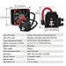 DEEPCOOL Captain 120EX AIO Liquid CPU Cooler, 120mm Radiator, 120mm Black PWM Fan, AM4 Compatible, 3-Year Warranty