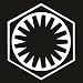 Star Wars - First Order Die Cut Premium Vinyl Decal - White 4"