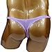 Mens Sheer Thongs G-strings Bulge Pouch C-thru T-back Underwear (L/XL fit waist 34''-38'', Lavender)