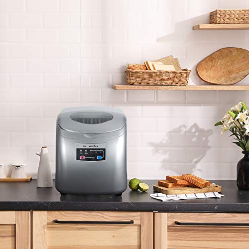 WOLTU Eiswürfelmaschine Eiswürfelbereiter, 12kg/24hrs, 3 Eiswürfel-Größen, 2,8 Liter Wassertank… – Bild 3