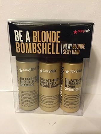 Sexy Hair Be A Blonde Bombshell Set Blonde Violet Shampoo