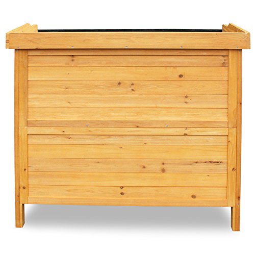 Habau 3106 Gartentisch mit Unterschrank, 98 x 48 x 95 cm, Natur – Bild 4