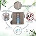 Janolia Clothes Storage Bag, Foldable Blanket Quilts Bag, Eco Friendly Bamboo Non-Woven Fabric (Brown)