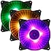 Cooler Master MFY-P2DC-153PC-R1 MasterFan Pro 120 Air Pressure RGB- 120mm Static Pressure RGB Case Fan, 3 in 1 with RGB LED Controller, Computer Cases CPU Coolers and Radiators