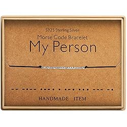 KGBNCIE Morse Code My Person Bracelet 925 Sterling