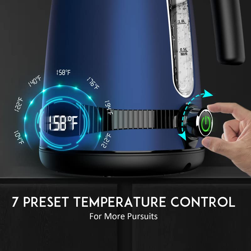 GREECHO Electric Kettle Temperature Control, 1.7L Electric Tea Kettle