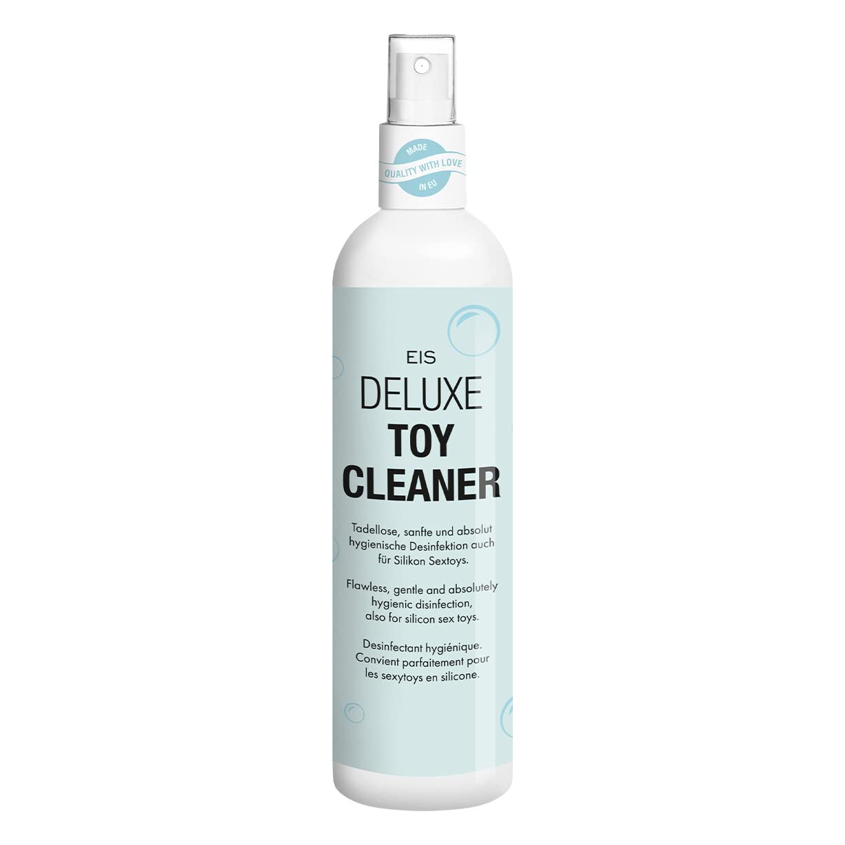 EIS Deluxe Toy Cleaner | Disinfectant Suitable for Silicone & Latex | Disinfectant Spray for Sex Toys | Care and Cleaner for Your Sex Toy | Cleans Thoroughly & Gently | 300ml