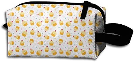 Cupcake Sweet Food Concise Printed Toiletry Bag Unique Hanging Makeup Bag Bag For Women