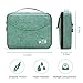 Electronics Organizer, Jelly Comb Electronic Accessories Double Layer Travel Cable Organizer Cord Storage Bag for Cables, iPad (Up to 11''),Power Bank, Hard Drive and More-(Leaf Greene)