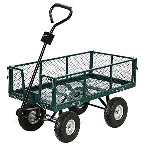 Yaheetech Solid Wheelbarrow Tires Sack Truck Cart Wheel 5/8-inch Bearings for Wagon/Lawn/Garden/Beach/Trolley 4/8/12 Pack 10-inch (8)