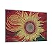 Diamond Painting DIY 5D Special Shape Rhinestones, ABEUTY Red Sunflower Flower, Partial Drill Crystal Diamond Art Kits
