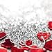 Casoty Love Knot Bangle Bracelet Simple Cuffs Bracelet for Women Girls Stretch Bracelets - Set of 4 (Silver)