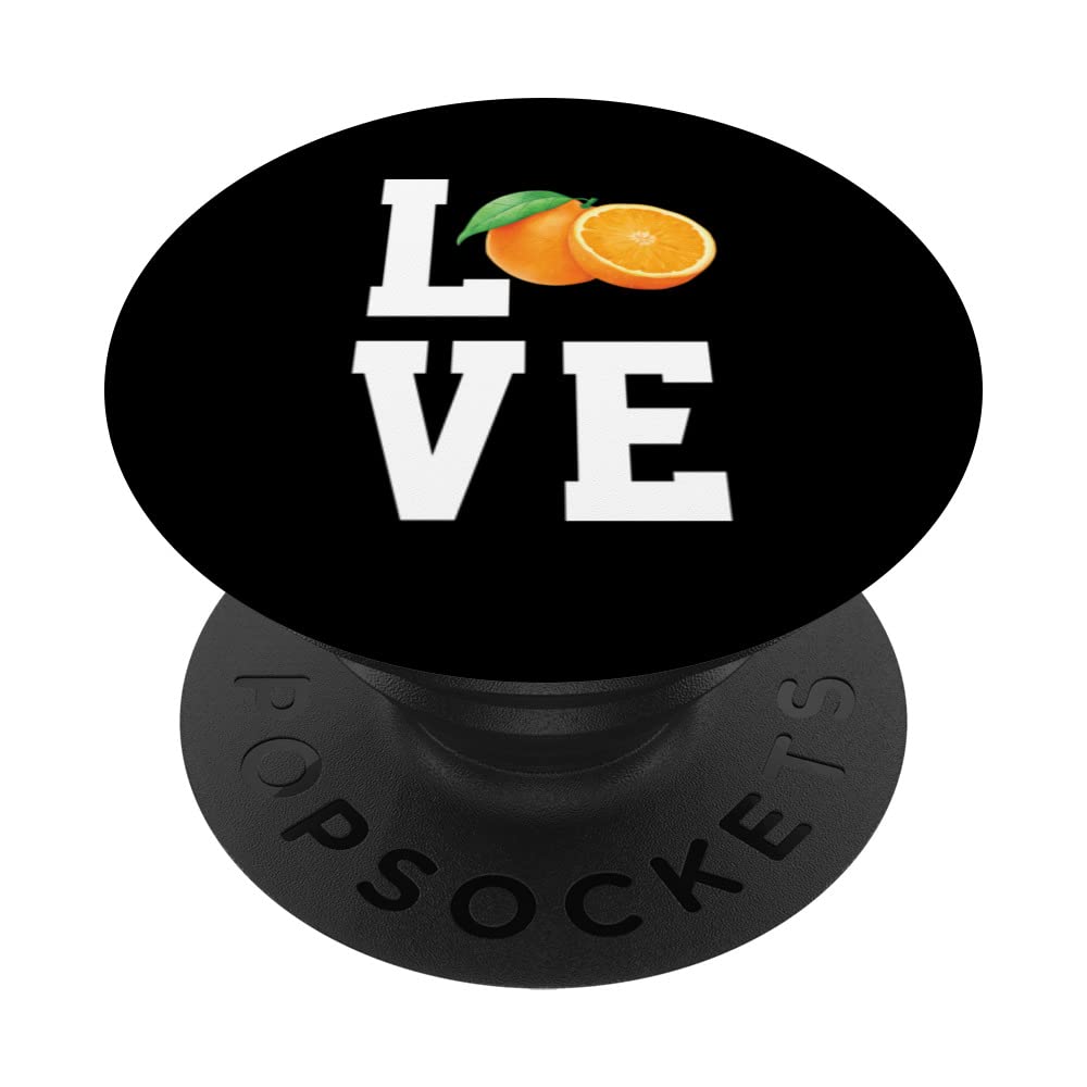 Love Tangerine Apparel Mandarin Citrus Fruits Lover PopSockets Swappable PopGrip