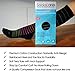 SocksLane Cotton Compression Socks for Women & Men. 15-20 mmHg Support Knee-High Black Stripes M/L