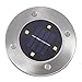 Solar Ground Lights (Upgraded) PATHONOR 4 LED 2 Pieces Warm White Ray Waterproof Solar Landscape Light Pathway Lights Yard lights Dark Sensing Auto On/Off Lawn Garden Patio Driveway Walkway Pool Area