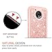 LeYi for Moto E4 Plus Case (USA Version) (Not fit Moto E4) with Tempered Glass Screen Protector [2 Pack], Glitter Bling Girls Women Heavy Duty Phone Case for Motorola Moto E Plus (4th Gen) Rose Gold