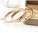 MultiBey 18K Rose Gold Plated Bangle Bracelet, Stainless Steel with Crystal, Screwdriver Opening Love Bracelets for Women and Men