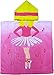 Kreative Kids Ballerina 100% Cotton Poncho Style Hooded Bath & Beach Towel with Colorful Double Sized Design